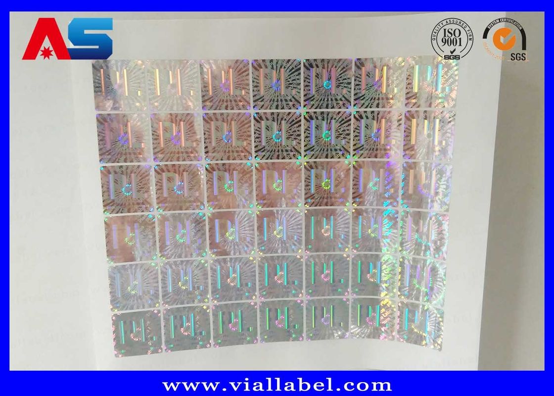 Matrix Laser Custom Holographic Stickers Vinyl Hologram Void Untuk Vial Storage Box 3d laser hologram