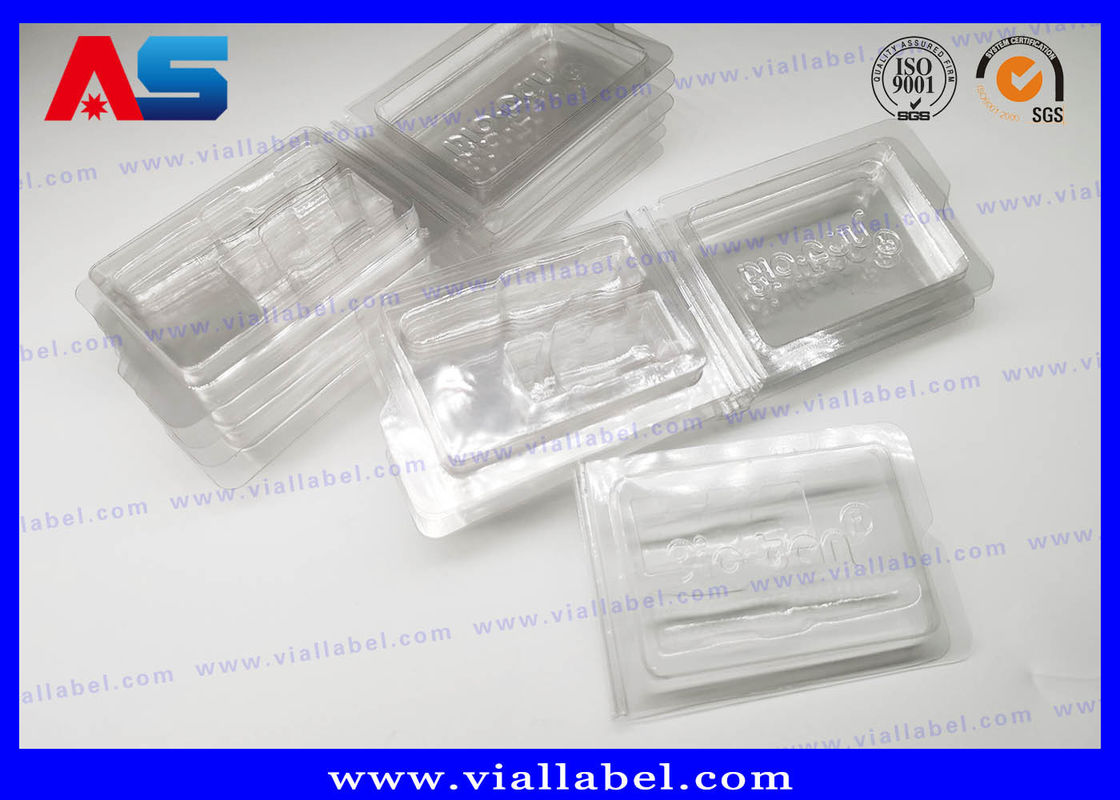 Ampul PVC yang jelas Blister Packaging Tray Untuk Obat 2ml Vial Ukiran Embossing Blister Packaging Farmasi