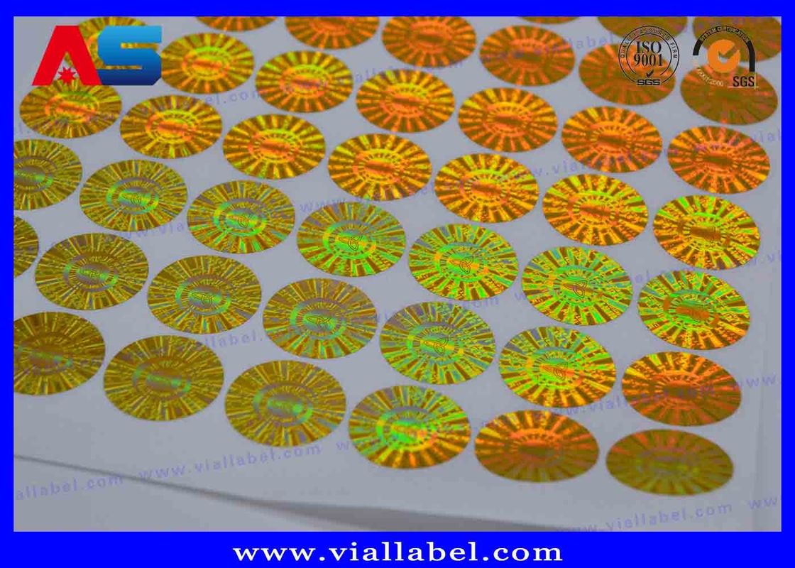 VOID Round Pharma Holographic Adhesive Sticker Label Anti Hologram 3D sticker palsu