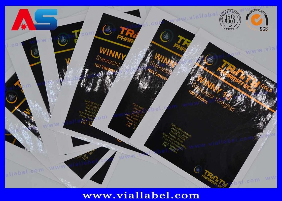 Laser Hologram Resep CMYK Pill Label Botol Sticker Untuk botol / tas