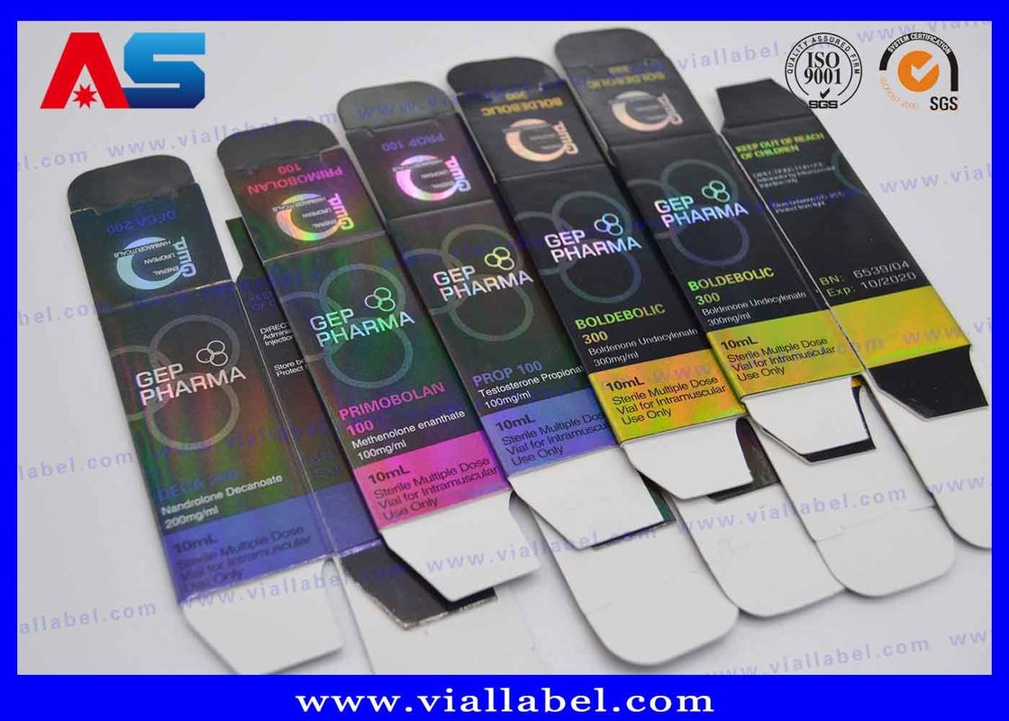 Gep Pharma 10ml Vial Kaca 300g Kothak Kemasan Cetak Kertas Kothak Vial Bangunan Tubuh