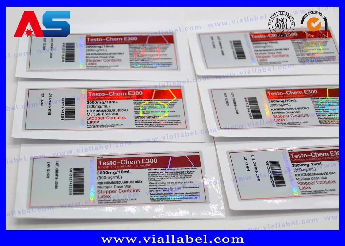 Label dan Kotak Botol Peptida Propionat Mengkilap