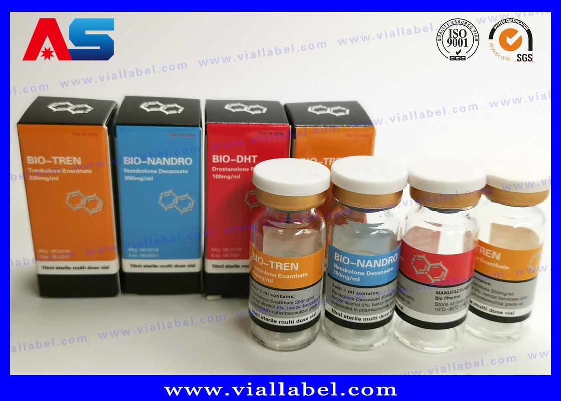 Label Botol Farmasi Cypionate Binaraga 25x60mm Bersertifikat ISO untuk botol 10ml