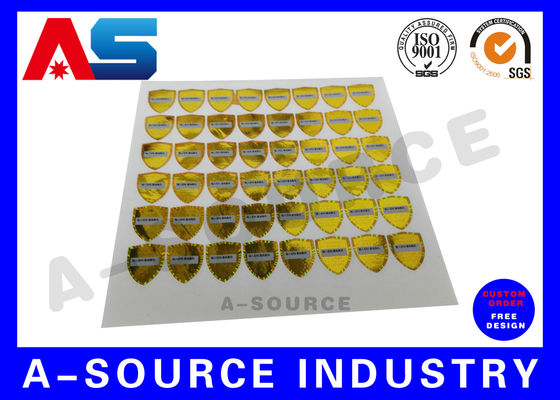 PET Custom Holographic Sticker 3d Holographic Sticker Anti-pemalsuan stiker kosong