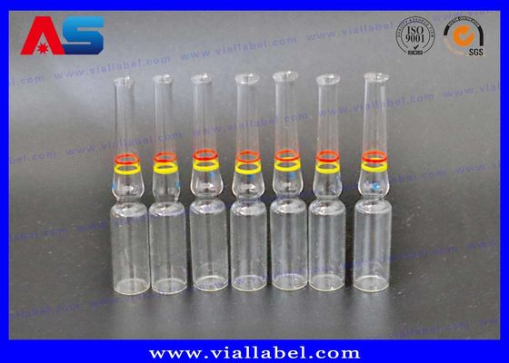 Ampul Kaca Warna Transparan Bening 1ml / 3ml / 5ml Dengan Cincin Hias