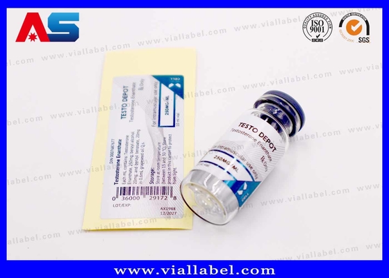 Label 10ml Untuk Dipasang Pada Vial Injeksi Steril, Stiker Kustom Cetak Warna Metalik