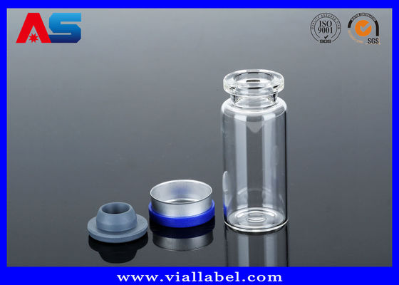 Vial Kaca dengan Tutup, Vial Kaca Kecil dengan Ketahanan Tinggi dan Flip Off Cap