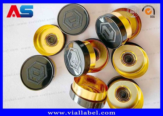 20mm Flip Off Caps Logo yang disesuaikan, Flip Top Bottle Caps Logo Custom yang terukir MOQ 30000pcs
