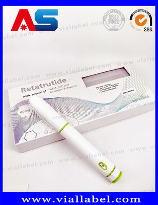 Kotak kemasan Synedica Green Pen Box Custom Peptide Injection Pen Case untuk Reta 40mg Peptide Injection Pen, Synedica Injection Pen