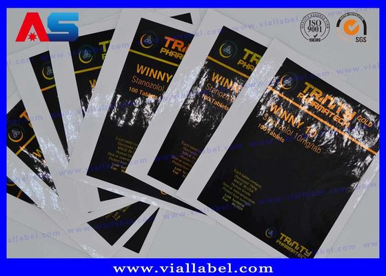 Laser Hologram Resep CMYK Pill Label Botol Sticker Untuk botol / tas